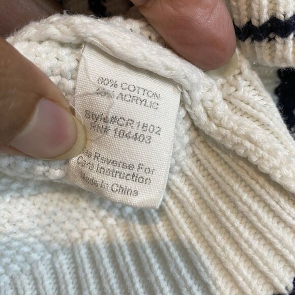 Blu Pepper Knit Sweater Vest Nautical New England Winter Womens Size L - Picture 4 of 6